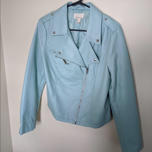 Forever 21 Jackets & Blazers - Blue Forever 21 leather jacket